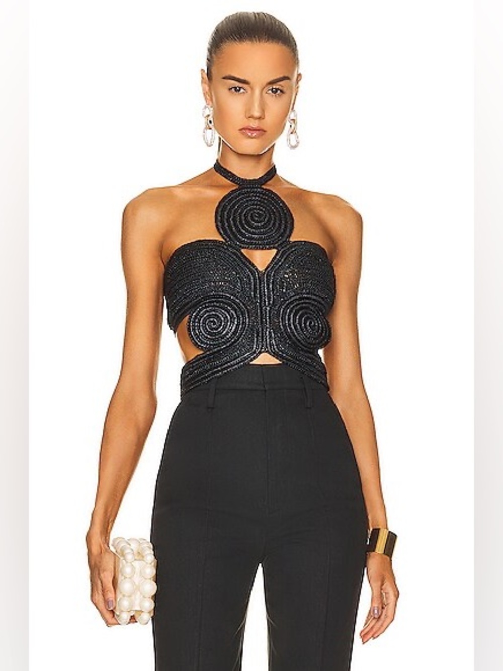CULT GAIA Archer Crochet Halter Top - Picture 2 of 5